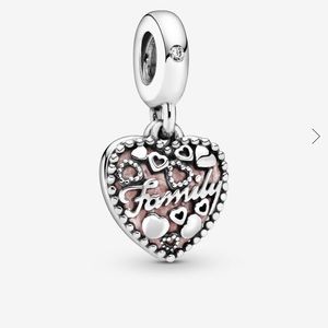 PANDORA Love Makes A Family Heart Dangle Charm